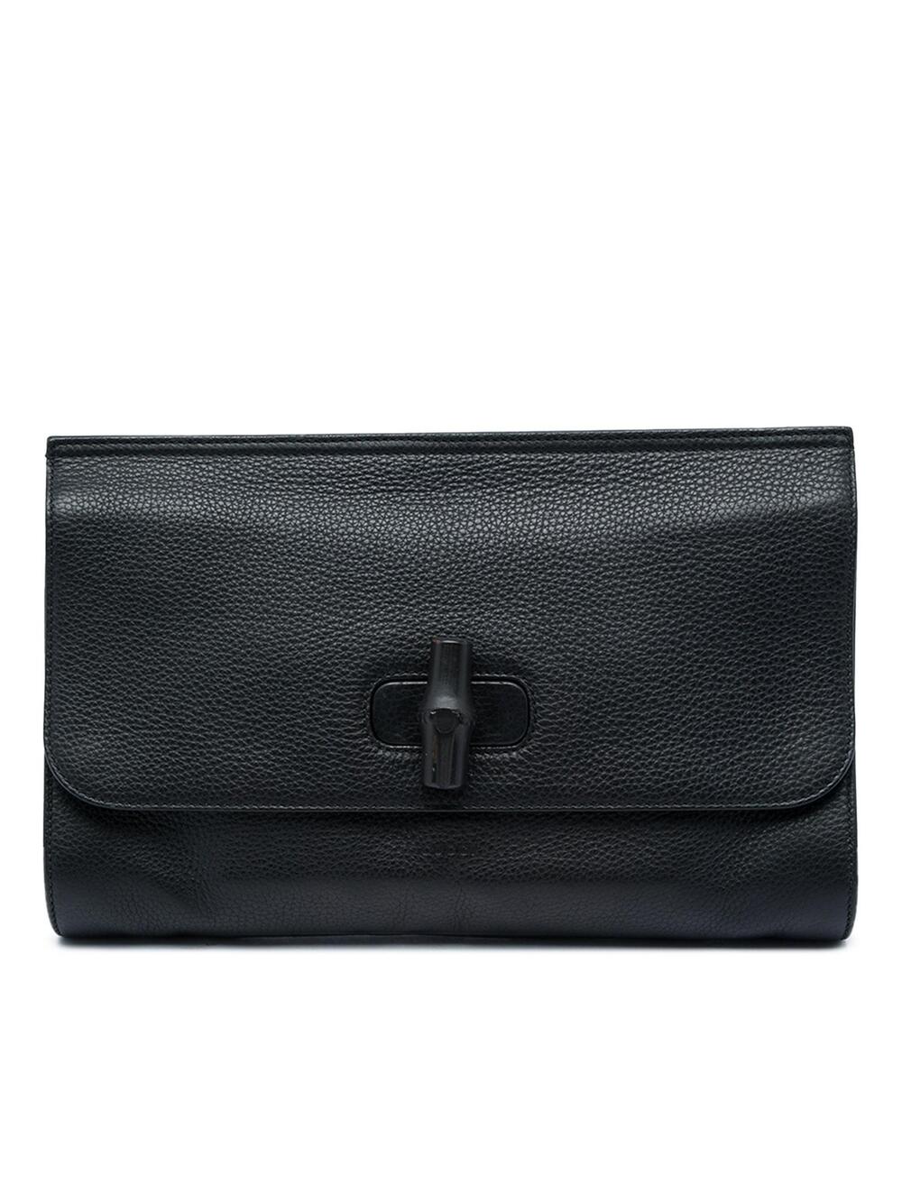 Gucci Calfskin Bamboo Daily Clutch Pre- #375449G46B